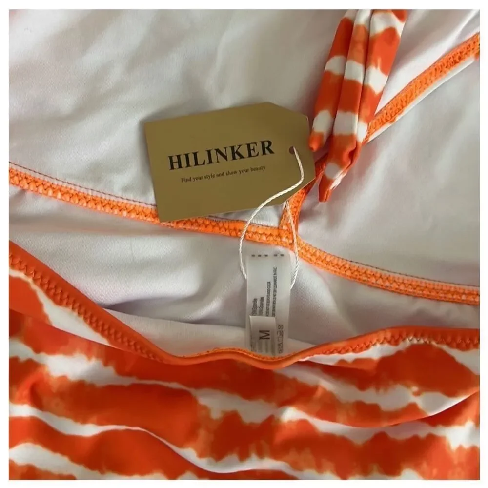 NWT Halter Cutout Tie-Dye One-piece Swimsuit Medium